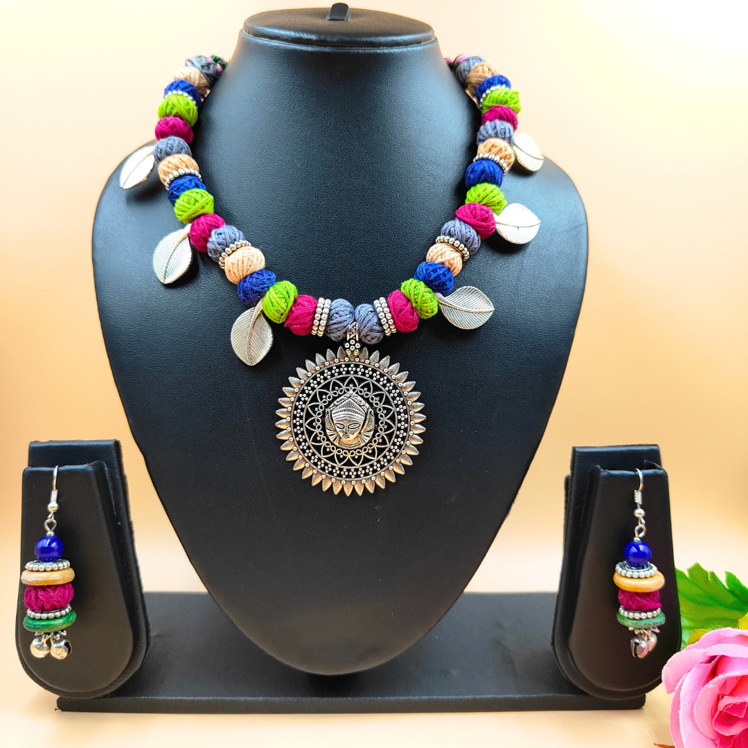 Multicolor Cotton Beads Jewellery