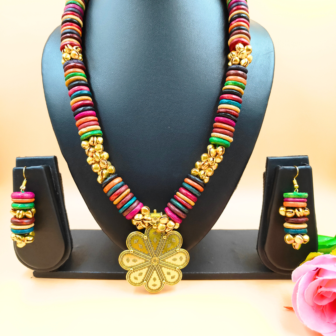 Multicolor Wooden Beads Jewellery